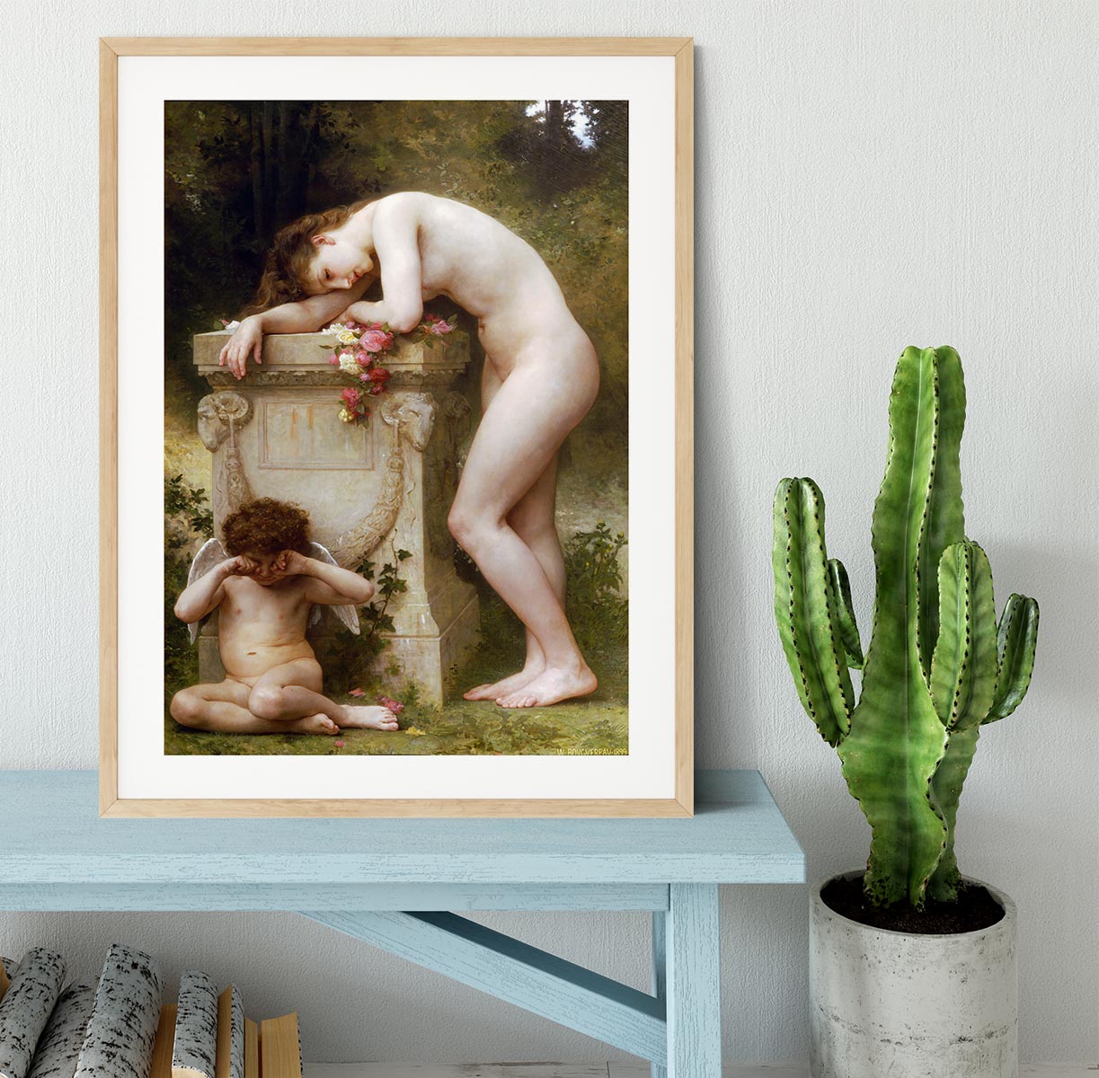 Elegy By Bouguereau Framed Print - Canvas Art Rocks - 3