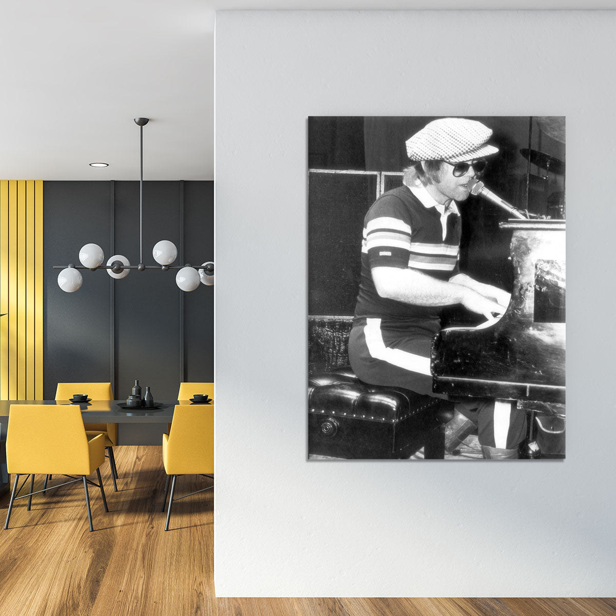 Elton John at the piano Canvas Print or Poster - Canvas Art Rocks - 4