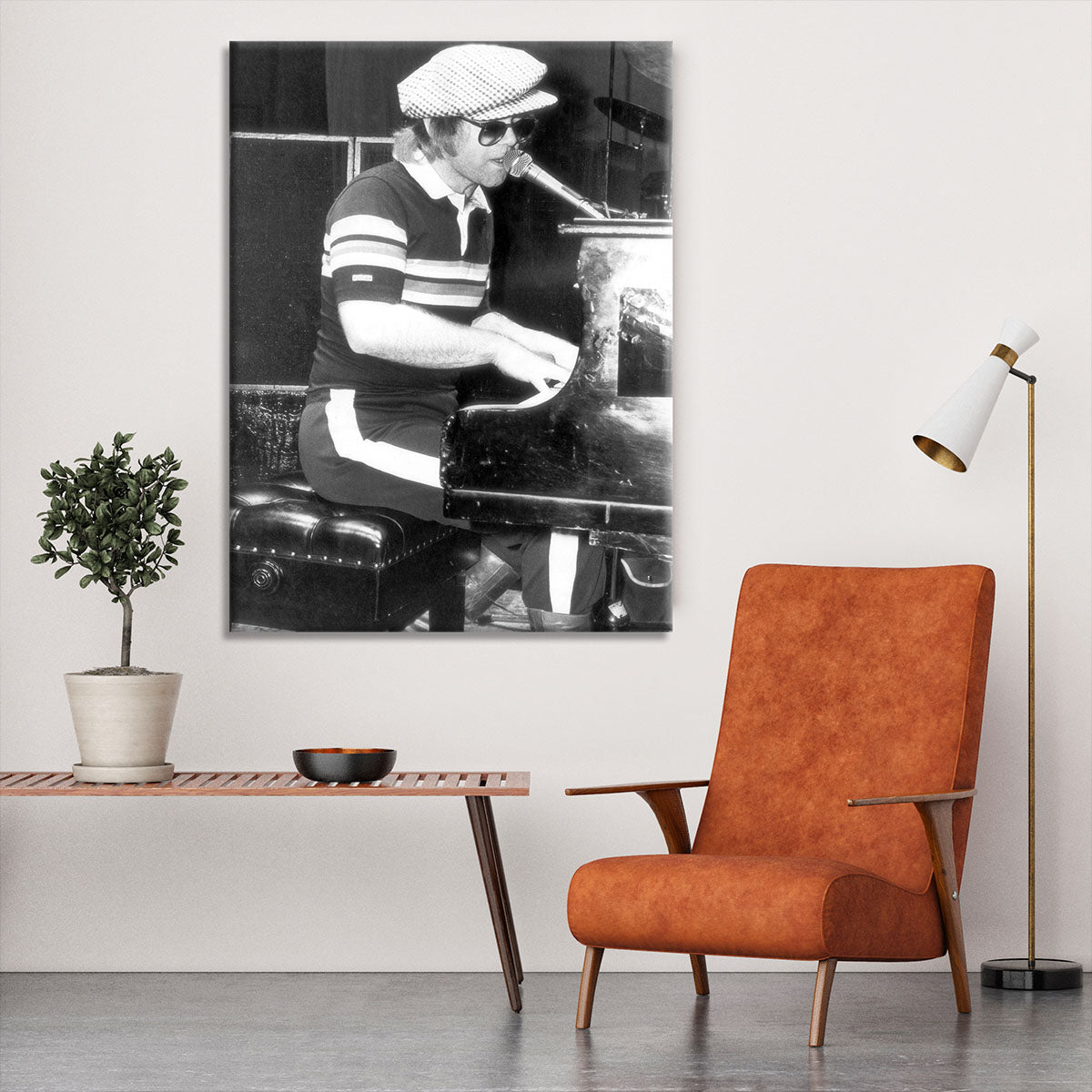 Elton John at the piano Canvas Print or Poster - Canvas Art Rocks - 6