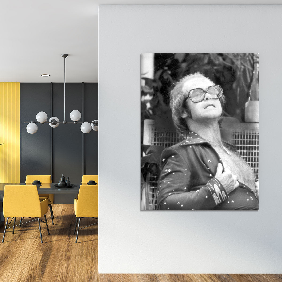 Elton John onstage 1975 Canvas Print or Poster - Canvas Art Rocks - 4