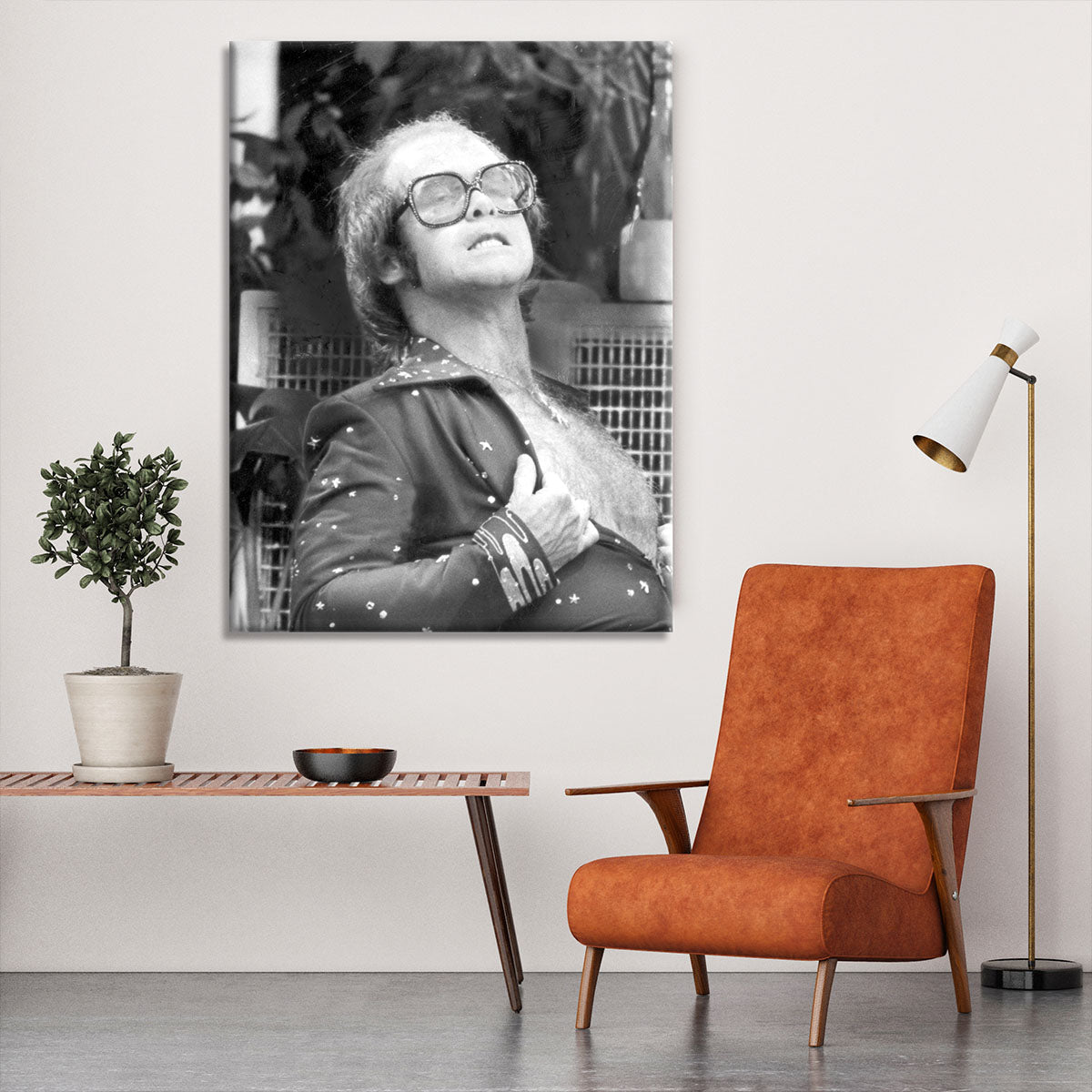Elton John onstage 1975 Canvas Print or Poster - Canvas Art Rocks - 6