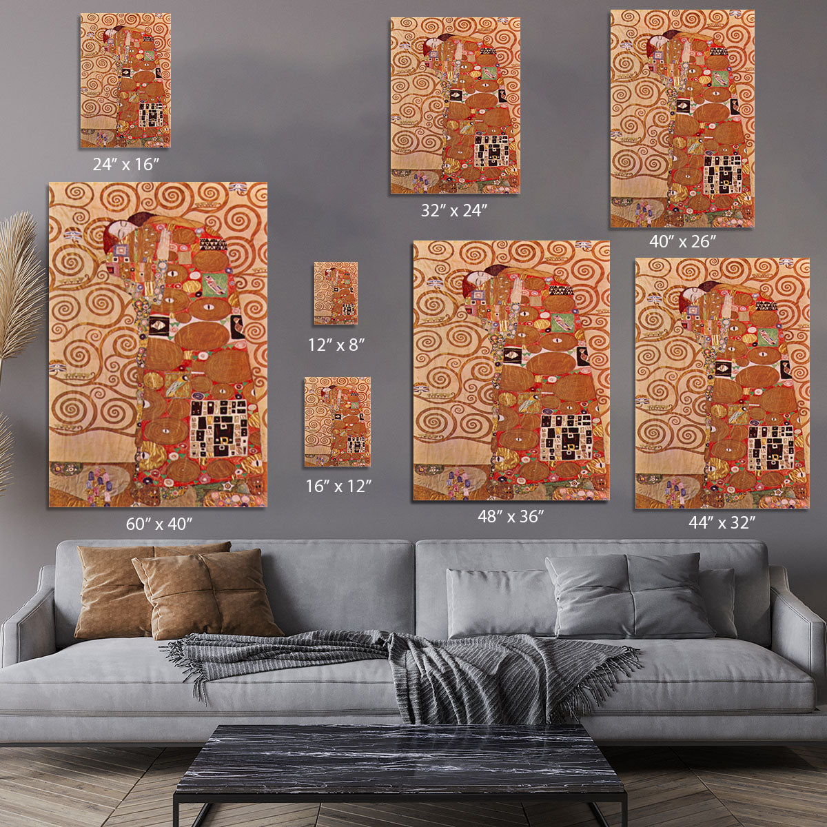 Embrace by Klimt Canvas Print or Poster - Canvas Art Rocks - 7