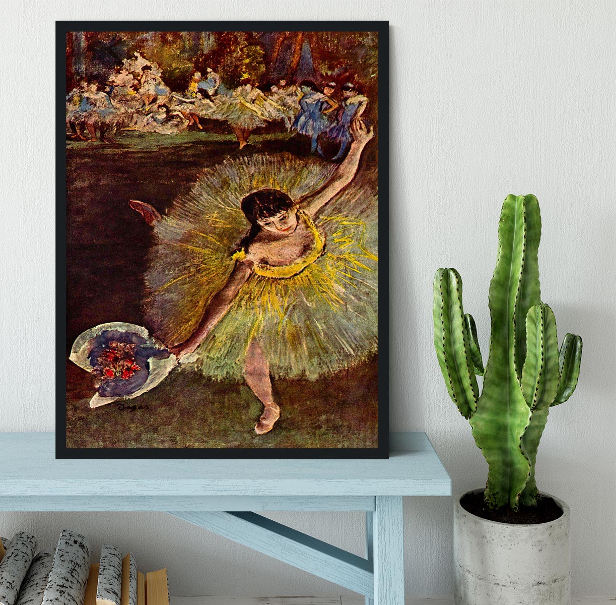 End of the arabesque by Degas Framed Print - Canvas Art Rocks - 2