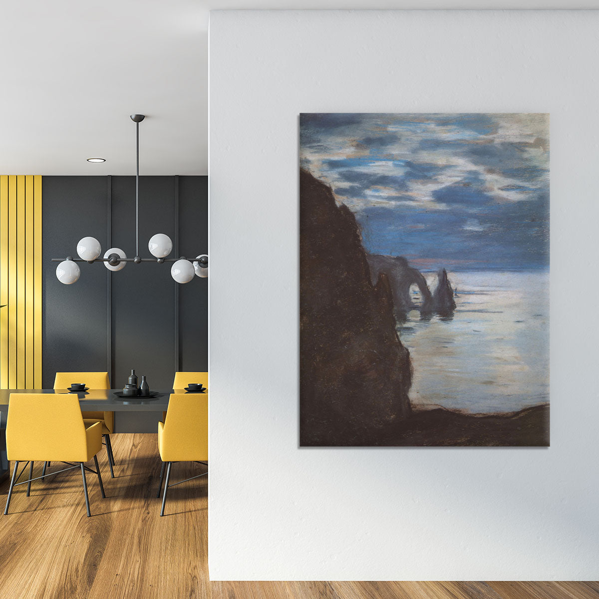 Etretat by Monet Canvas Print or Poster - Canvas Art Rocks - 4