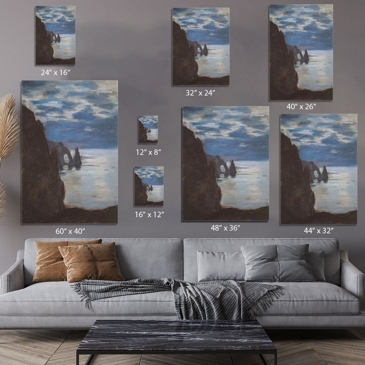 Etretat by Monet Canvas Print or Poster - Canvas Art Rocks - 7
