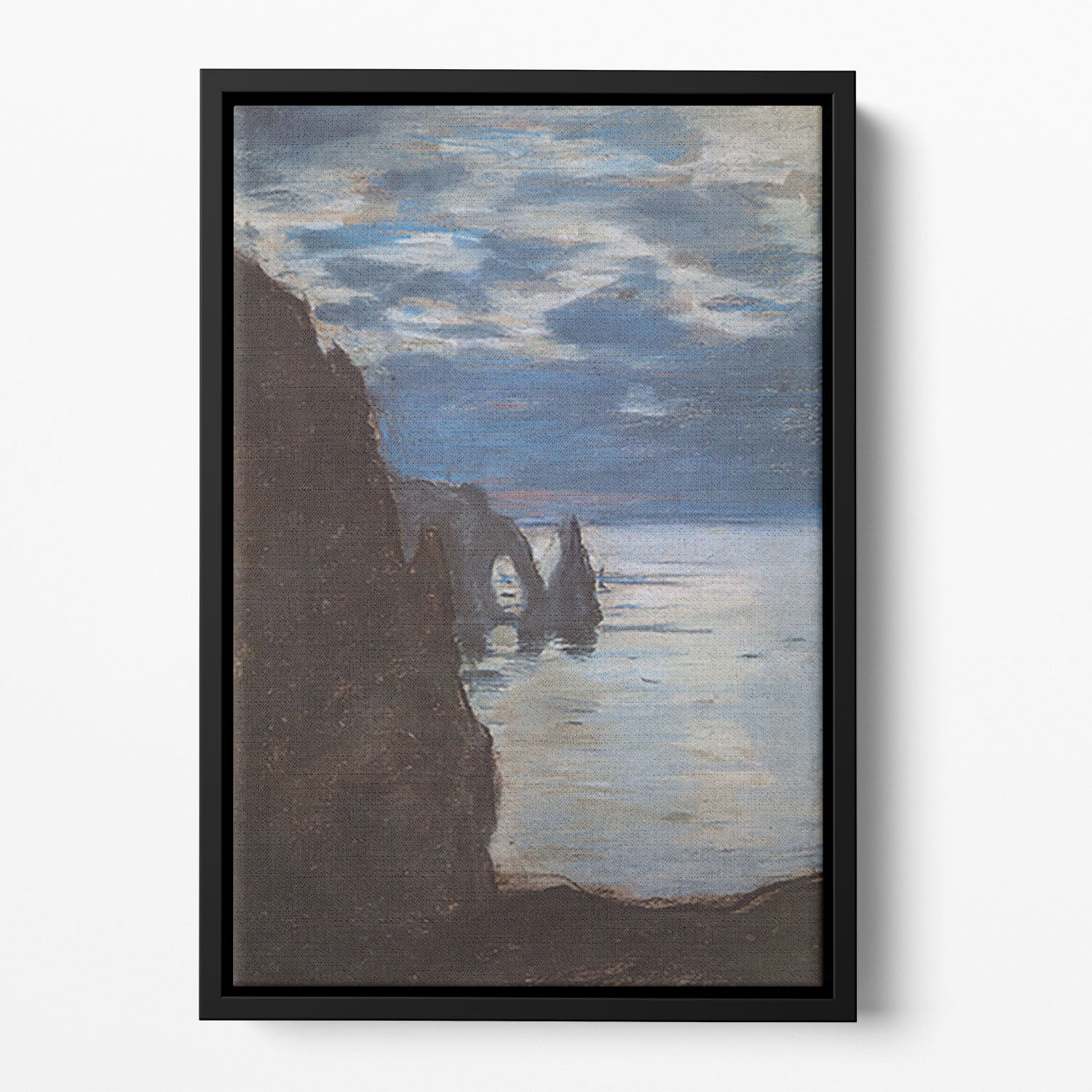 Etretat by Monet Floating Framed Canvas