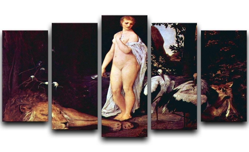 Fable by Klimt 5 Split Panel Canvas  - Canvas Art Rocks - 1