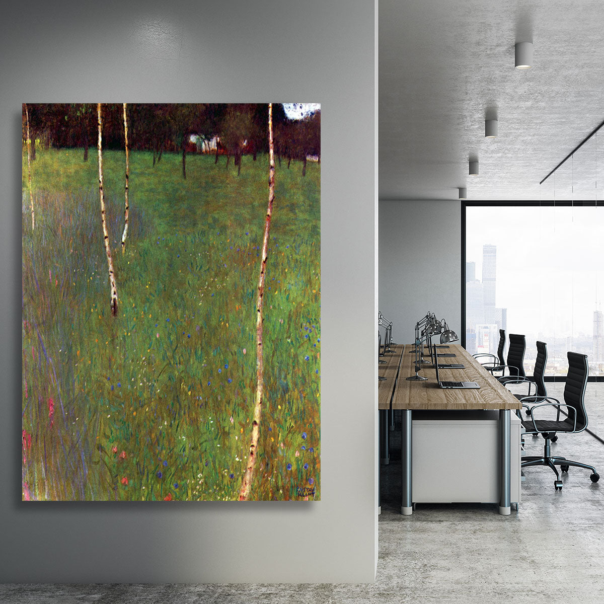 Farmhouse by Klimt Canvas Print or Poster - Canvas Art Rocks - 3