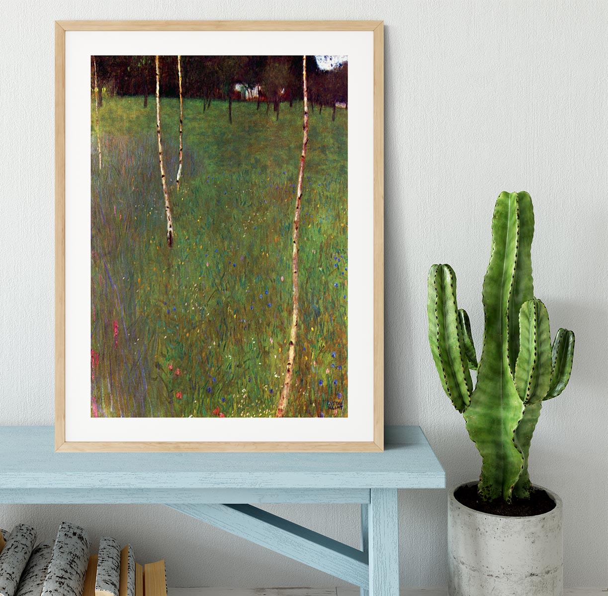 Farmhouse by Klimt Framed Print - Canvas Art Rocks - 3