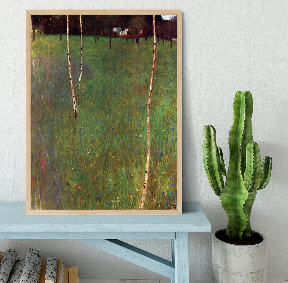 Farmhouse by Klimt Framed Print - Canvas Art Rocks - 4