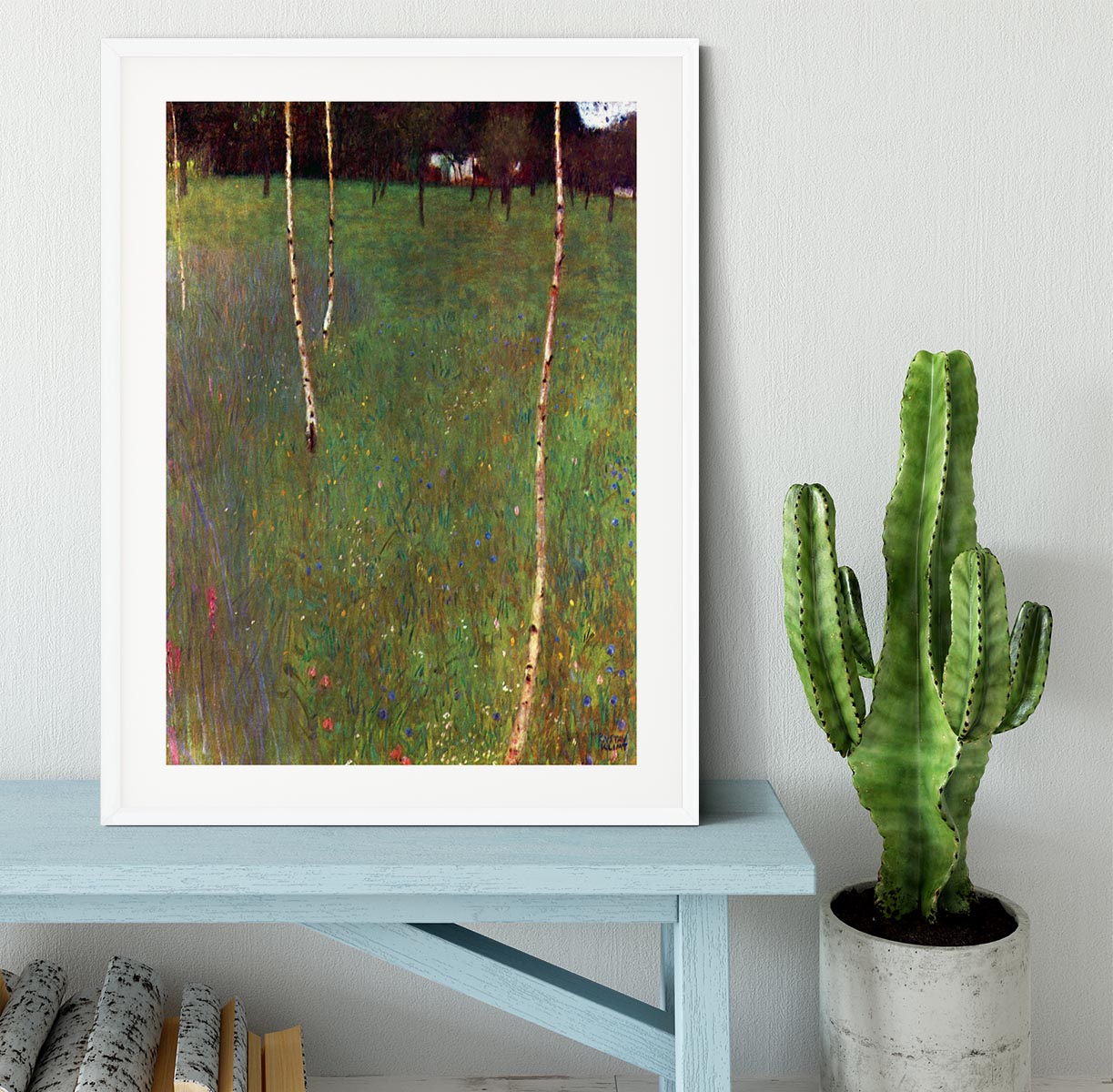 Farmhouse by Klimt Framed Print - Canvas Art Rocks - 5