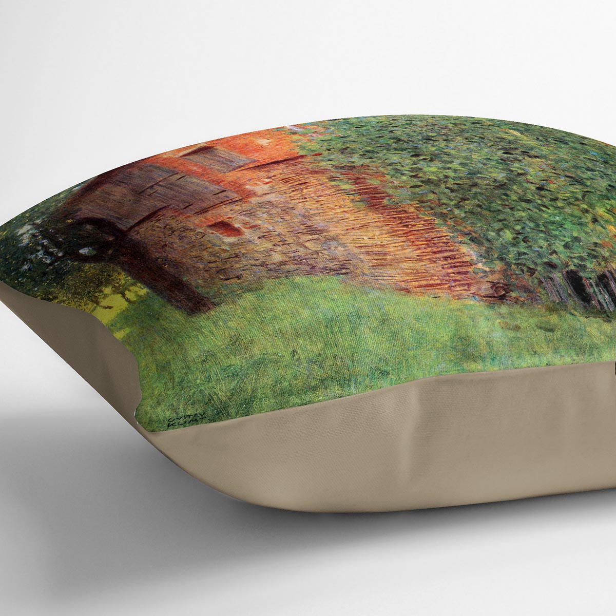 Farmhouse in Chamber in Attersee by Klimt Cushion