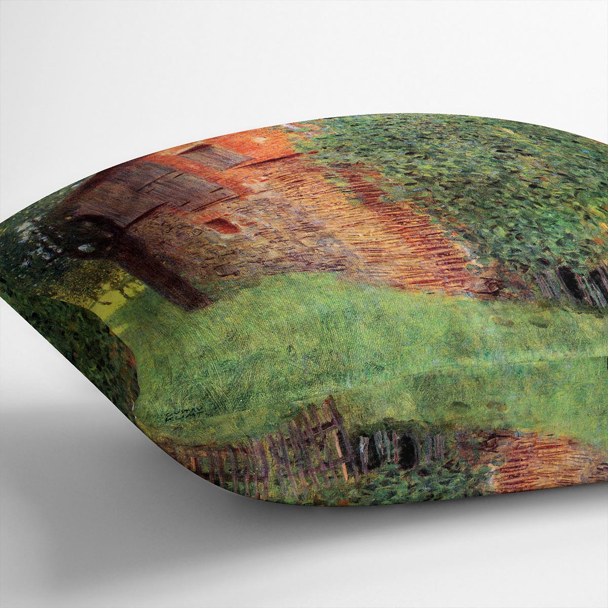 Farmhouse in Chamber in Attersee by Klimt Cushion