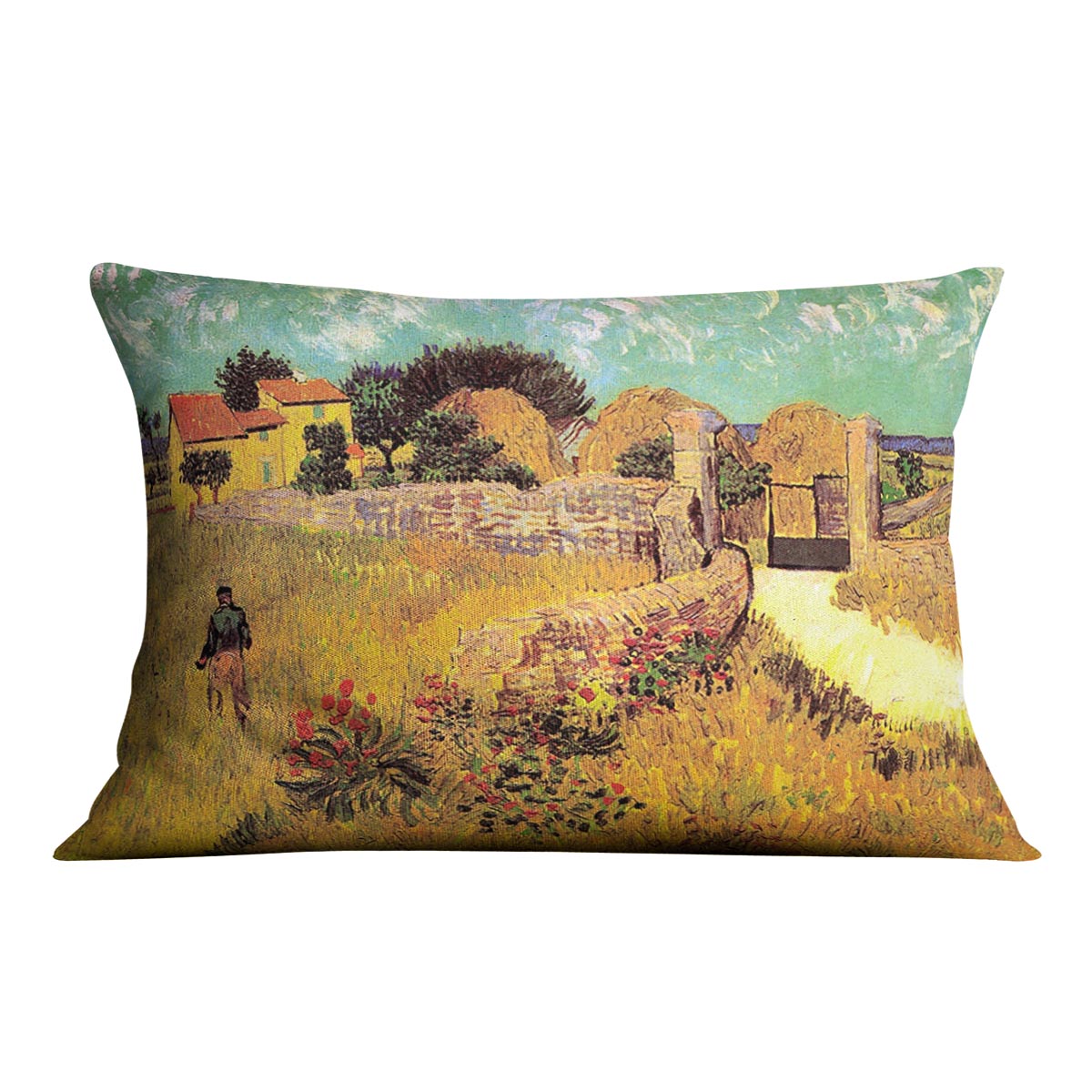 Farmhouse in Provence by Van Gogh Cushion