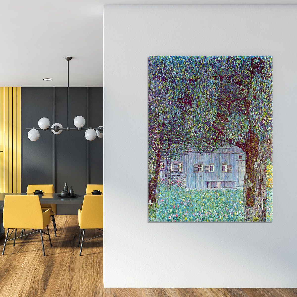 Farmhouse in Upper Austria by Klimt Canvas Print or Poster - Canvas Art Rocks - 4