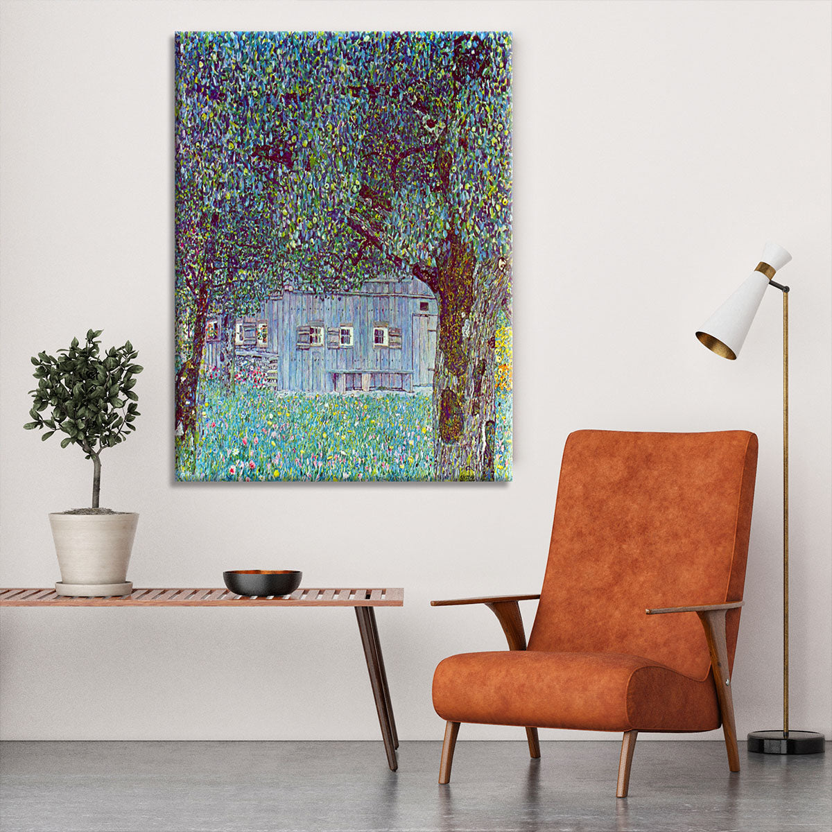Farmhouse in Upper Austria by Klimt Canvas Print or Poster - Canvas Art Rocks - 6