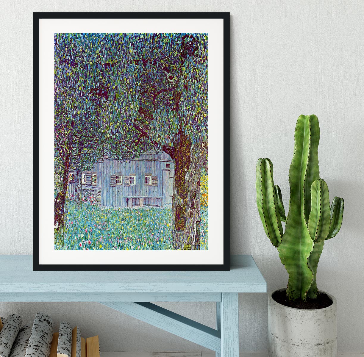 Farmhouse in Upper Austria by Klimt Framed Print - Canvas Art Rocks - 1