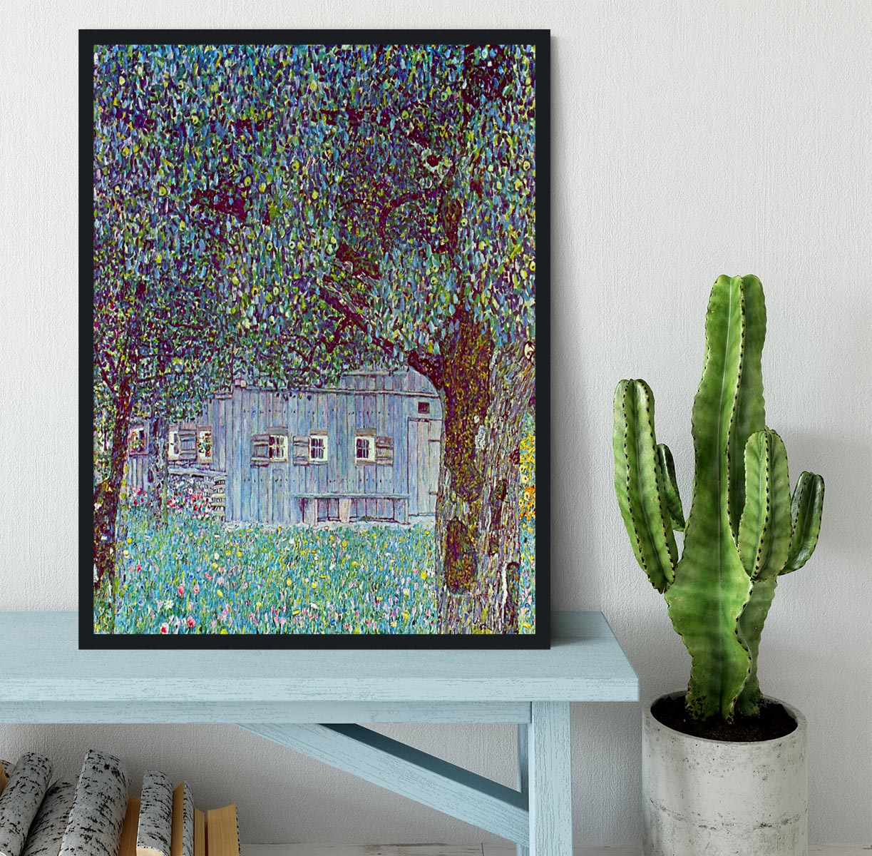 Farmhouse in Upper Austria by Klimt Framed Print - Canvas Art Rocks - 2