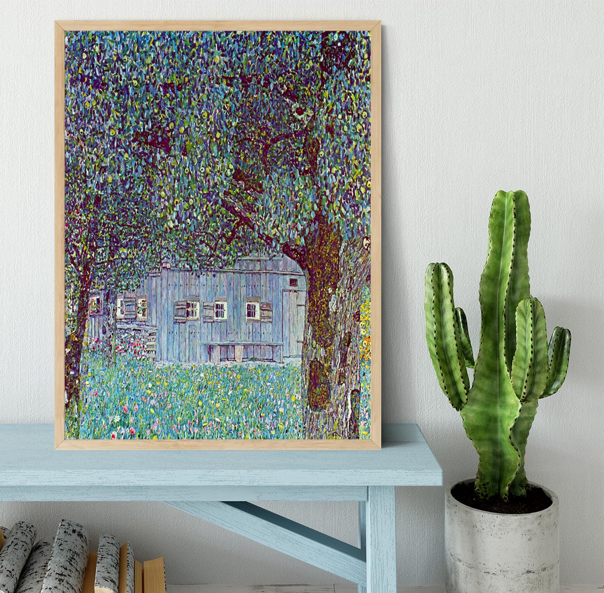 Farmhouse in Upper Austria by Klimt Framed Print - Canvas Art Rocks - 4