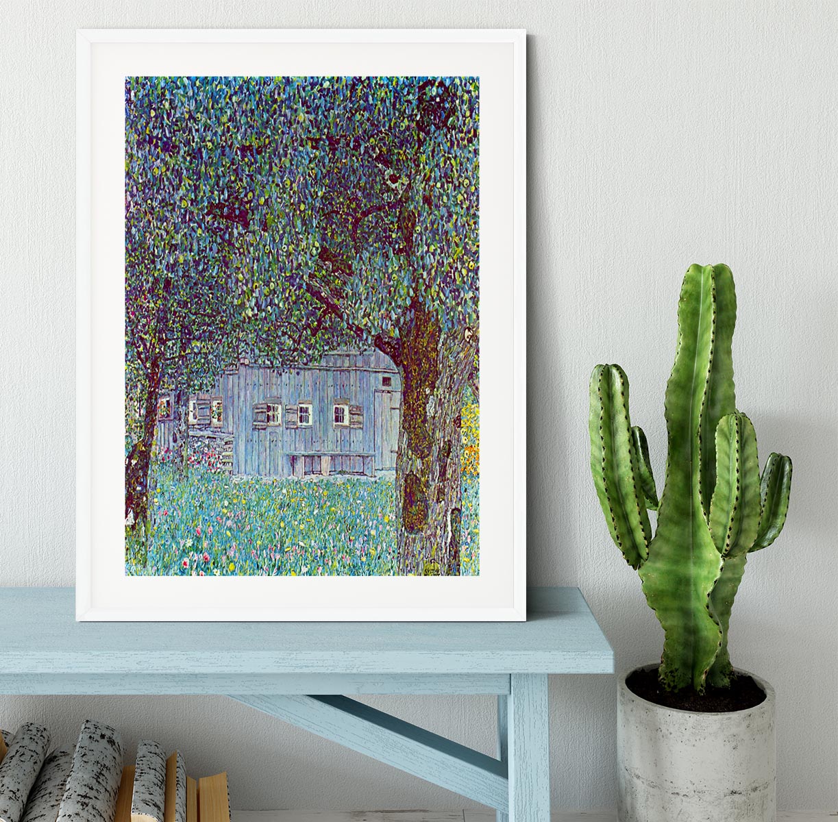 Farmhouse in Upper Austria by Klimt Framed Print - Canvas Art Rocks - 5