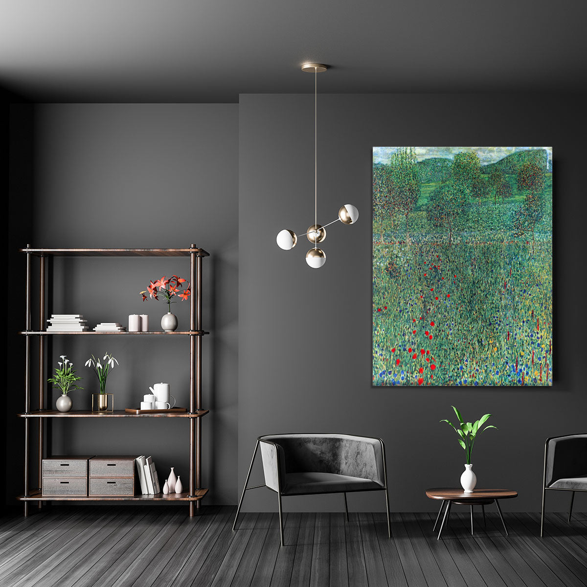 Female act with Animals by Klimt Canvas Print or Poster - Canvas Art Rocks - 5