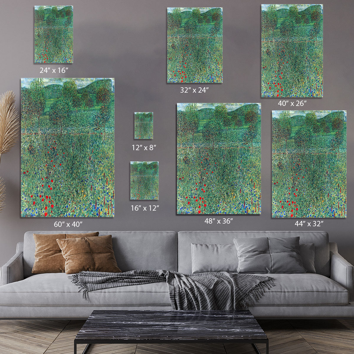 Female act with Animals by Klimt Canvas Print or Poster - Canvas Art Rocks - 7