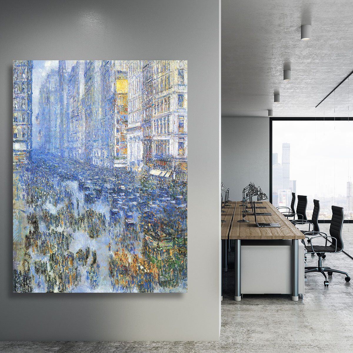 Fifth Avenue by Hassam Canvas Print or Poster - Canvas Art Rocks - 3