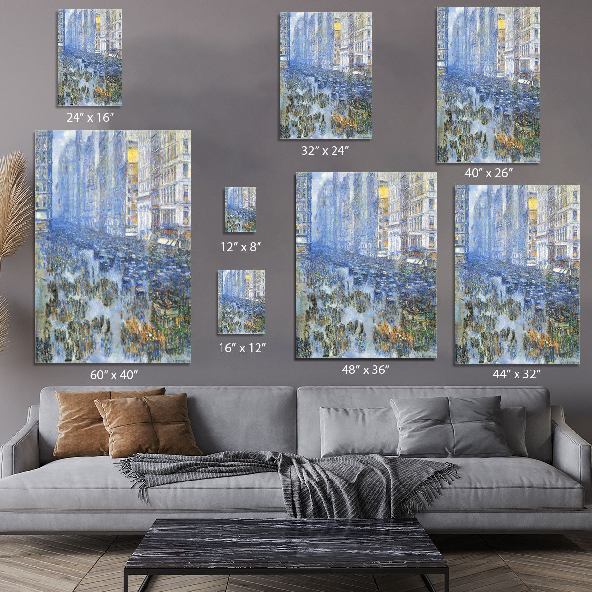 Fifth Avenue by Hassam Canvas Print or Poster - Canvas Art Rocks - 7