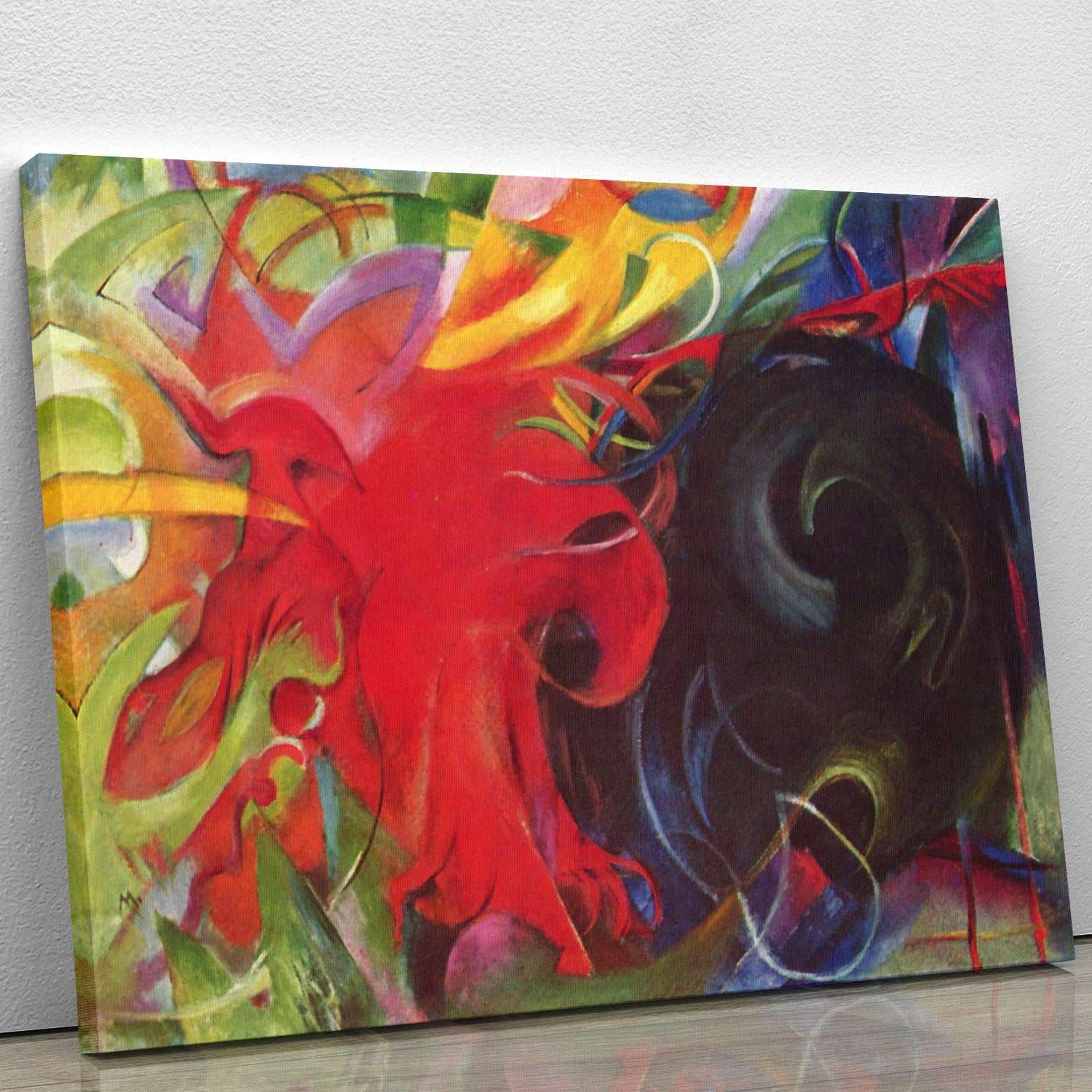 Fighting forms by Franz Marc Canvas Print or Poster - Canvas Art Rocks - 1