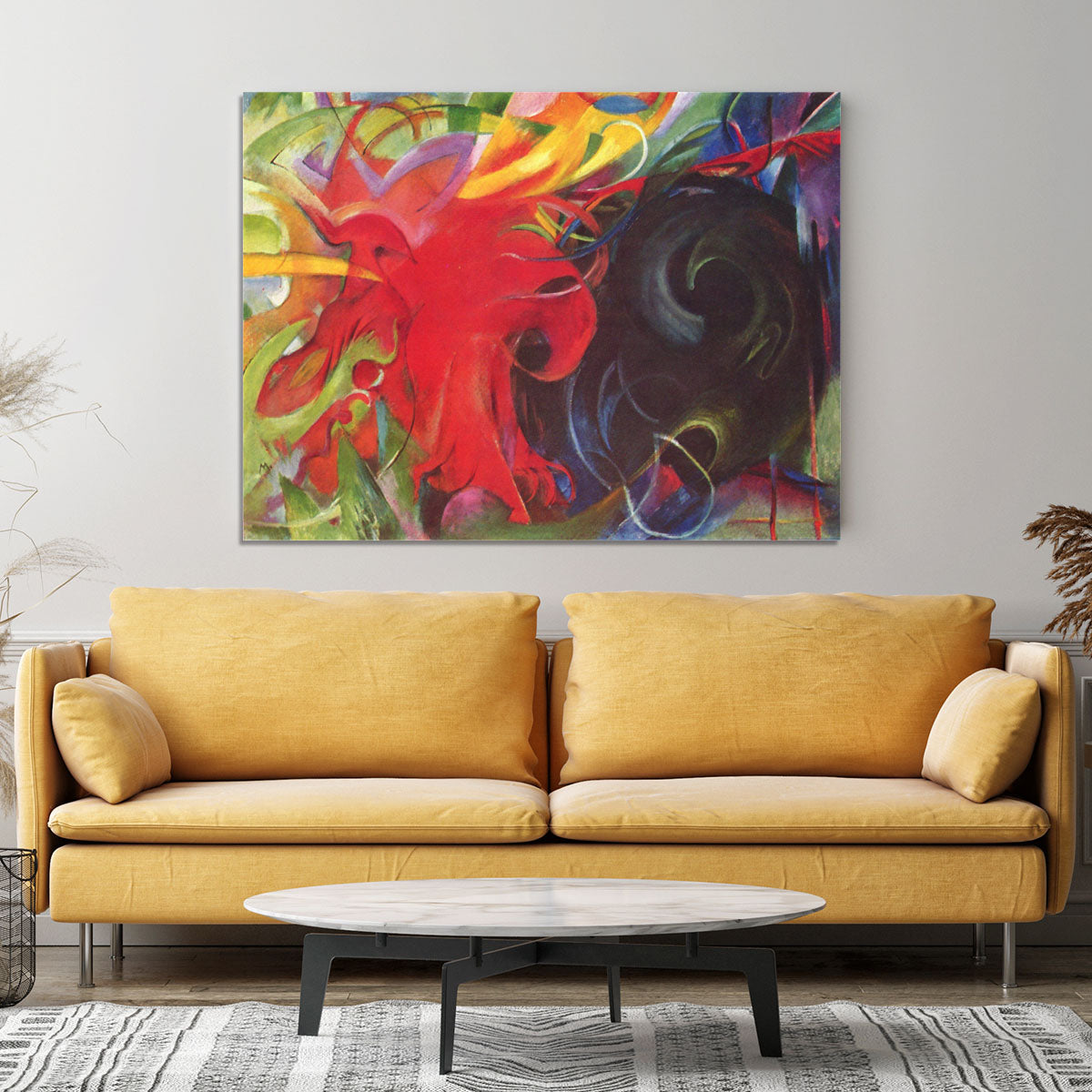 Fighting forms by Franz Marc Canvas Print or Poster - Canvas Art Rocks - 4