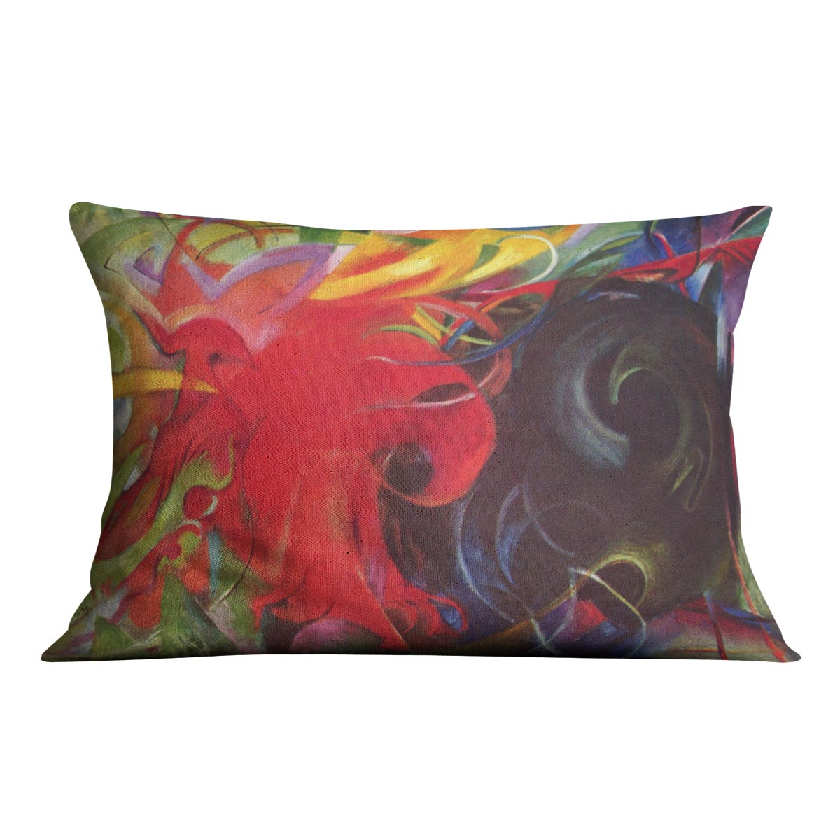Fighting forms by Franz Marc Cushion