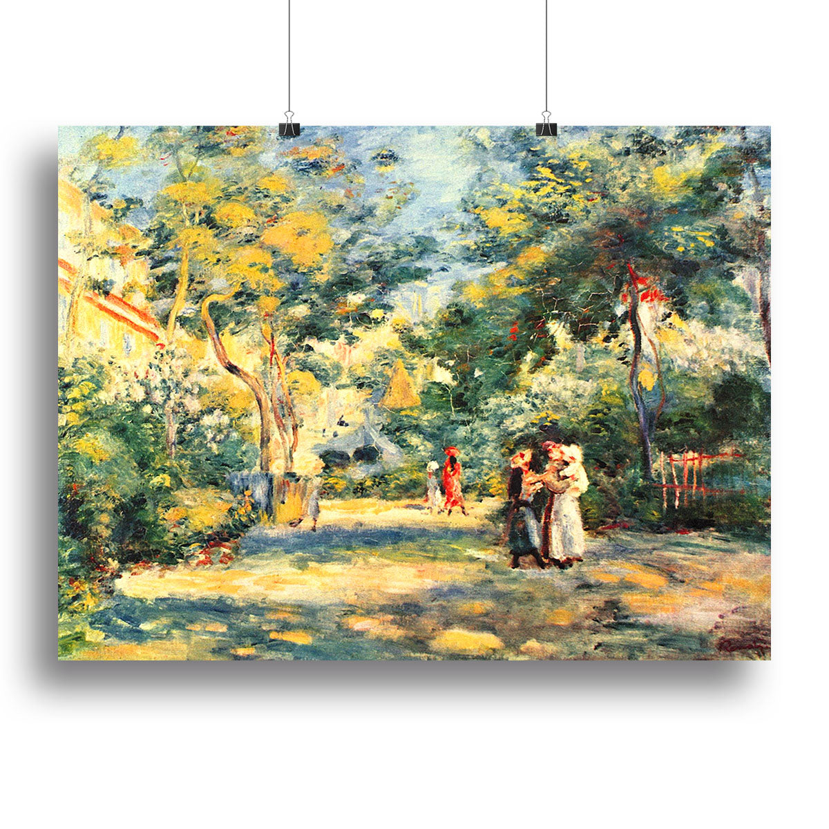 Figures in the garden by Renoir Canvas Print or Poster - Canvas Art Rocks - 2