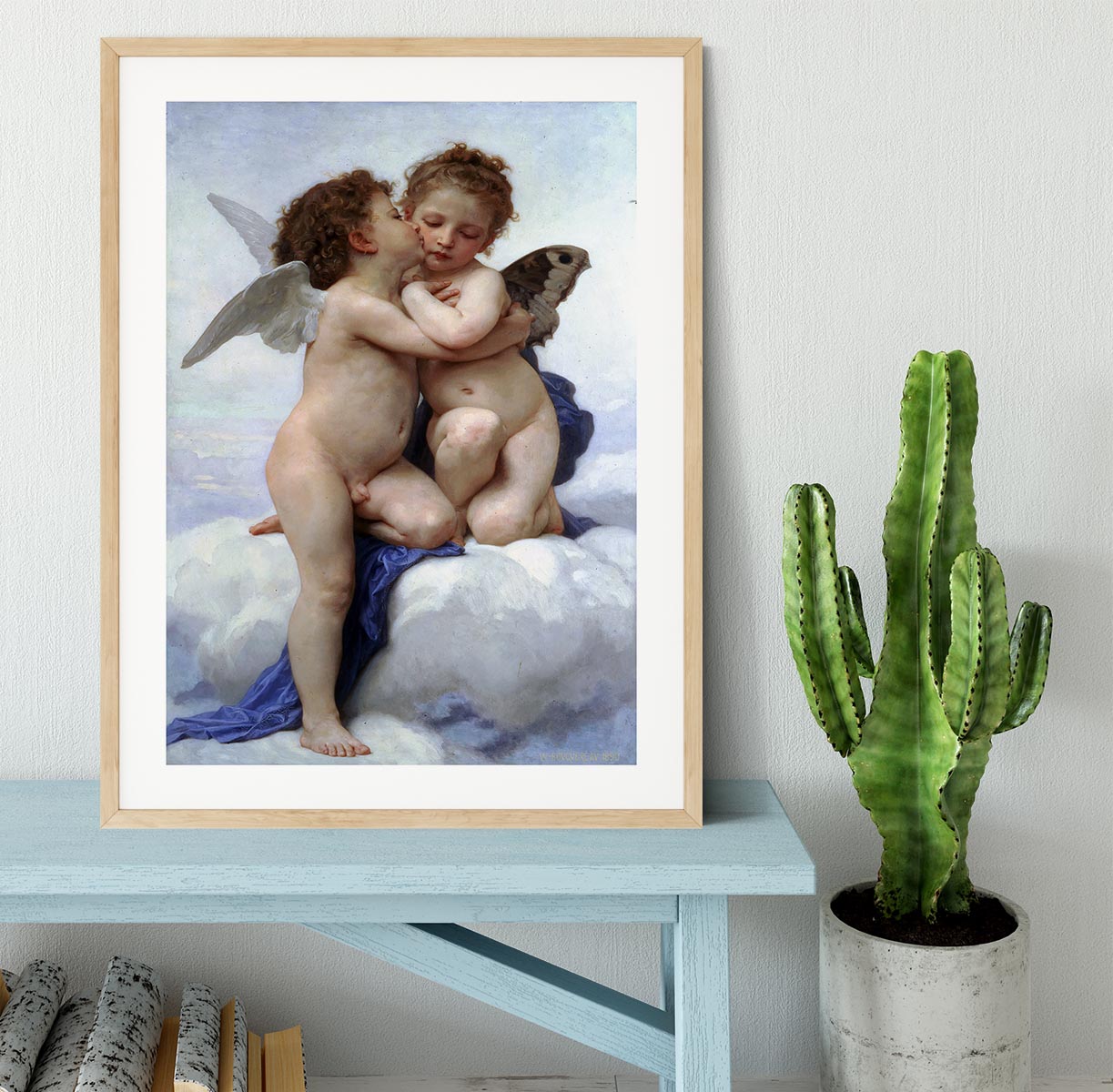 First Kiss By Bouguereau Framed Print - Canvas Art Rocks - 3