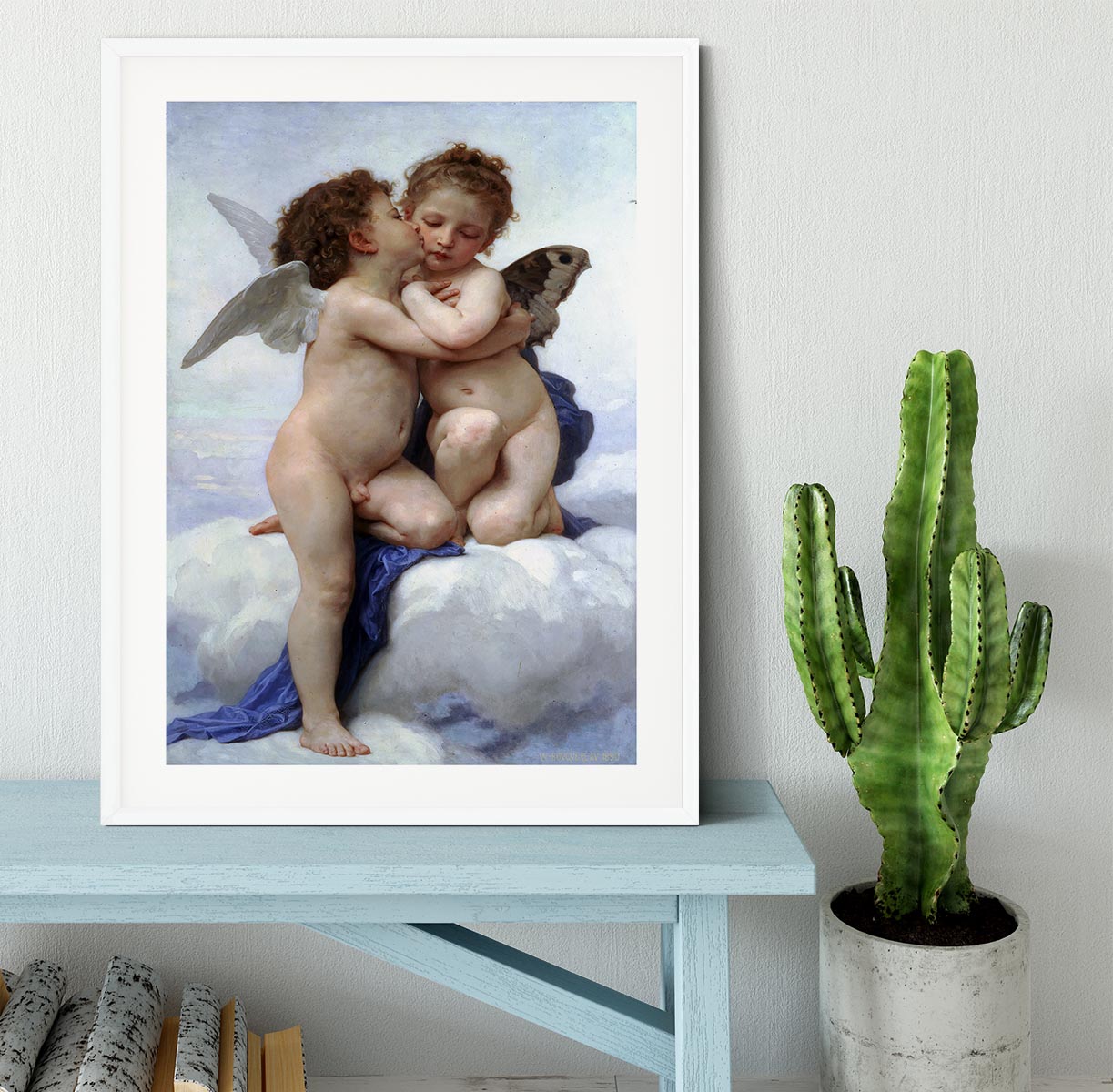 First Kiss By Bouguereau Framed Print - Canvas Art Rocks - 5