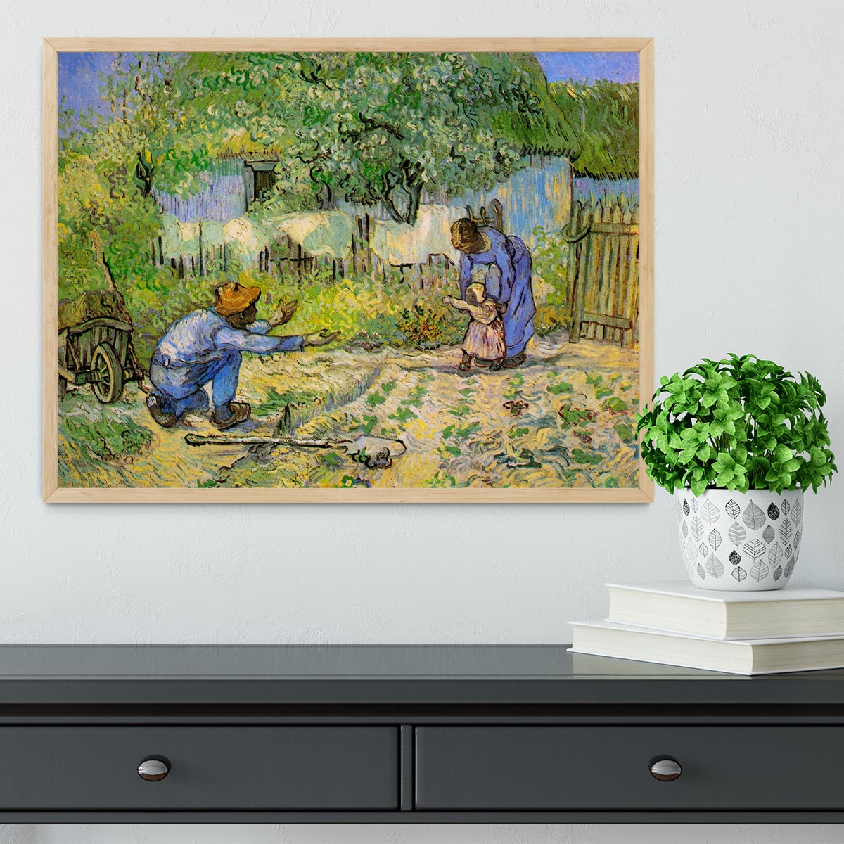 First Steps by Van Gogh Framed Print - Canvas Art Rocks - 4