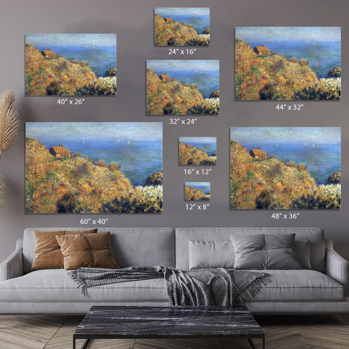Fishermans lodge at Varengeville by Monet Canvas Print or Poster - Canvas Art Rocks - 7