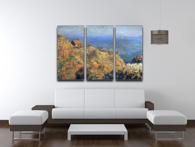 Fishermans lodge at Varengeville by Monet Split Panel Canvas Print - Canvas Art Rocks - 4