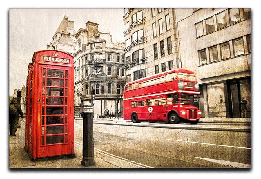 Fleet street vintage sepia Canvas Print or Poster  - Canvas Art Rocks - 1