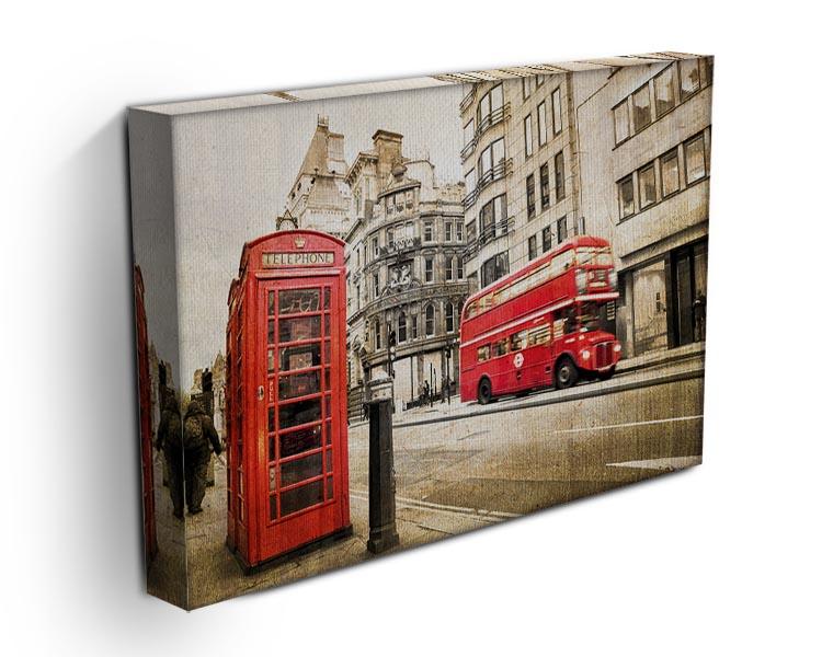 Fleet street vintage sepia Canvas Print or Poster - Canvas Art Rocks - 3
