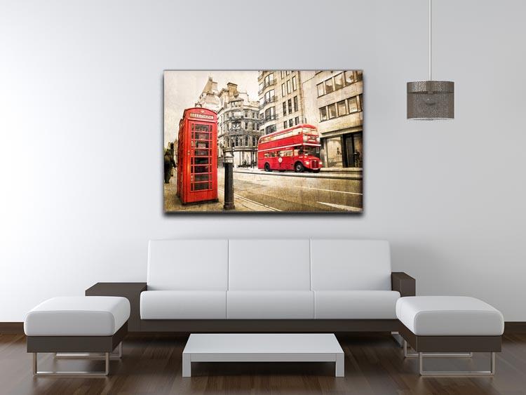 Fleet street vintage sepia Canvas Print or Poster - Canvas Art Rocks - 4