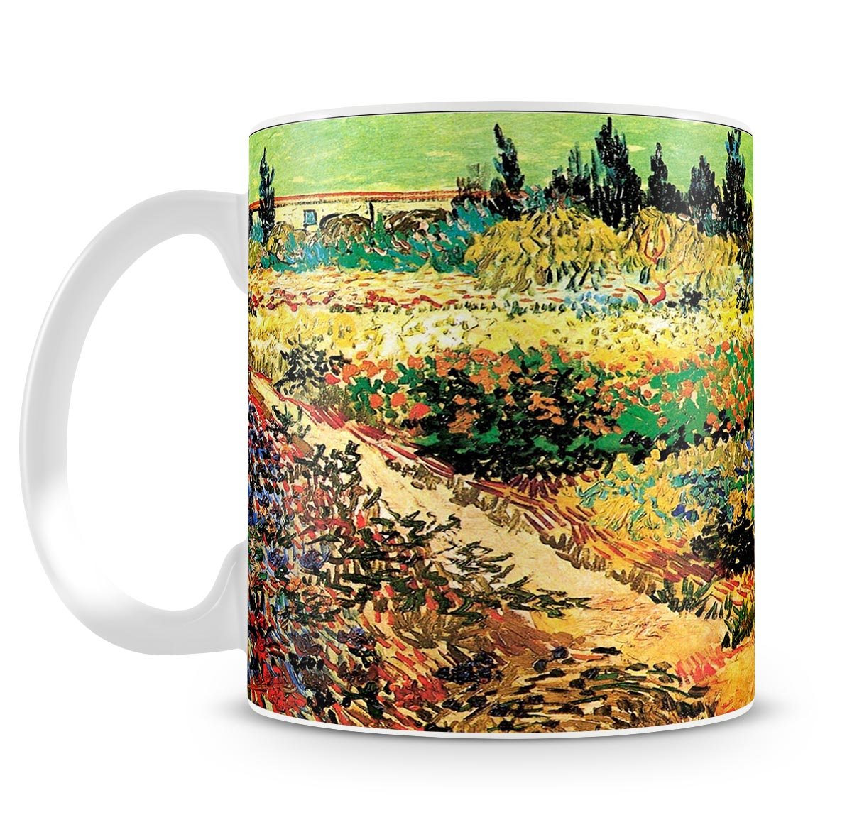 Flowering Garden with Path by Van Gogh Mug - Canvas Art Rocks - 4