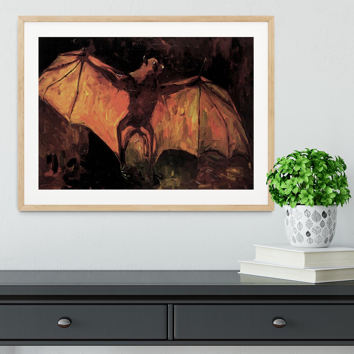 Flying Fox by Van Gogh Framed Print - Canvas Art Rocks - 3