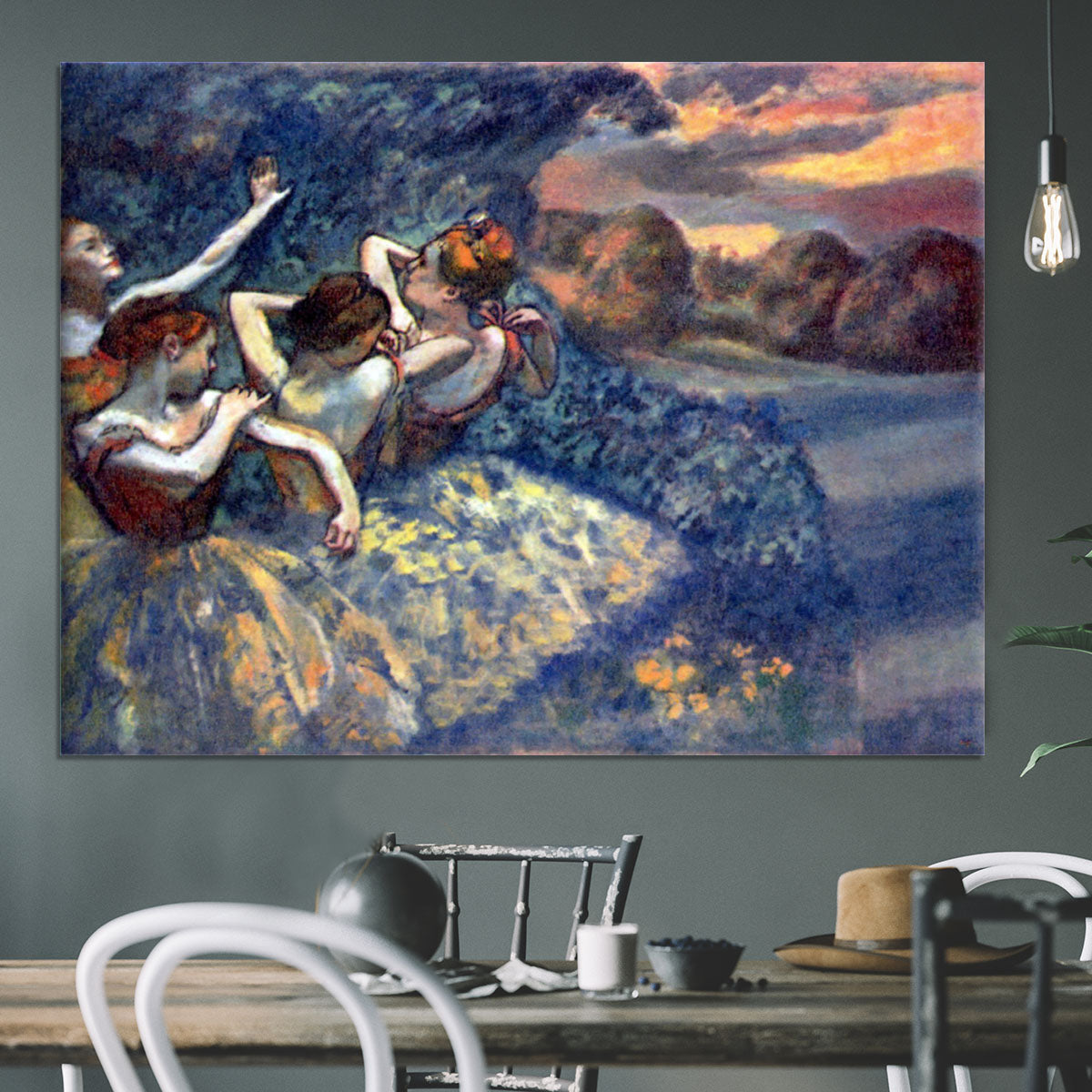 Four Dancers by Degas Canvas Print or Poster - Canvas Art Rocks - 3