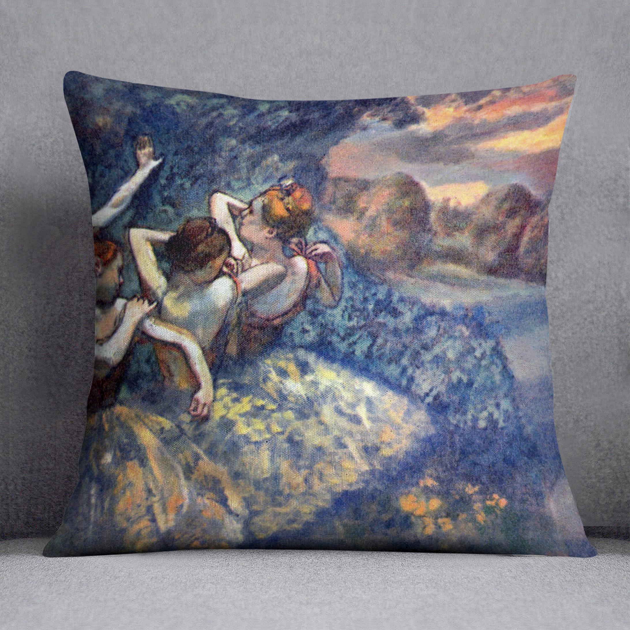 Four Dancers by Degas Cushion