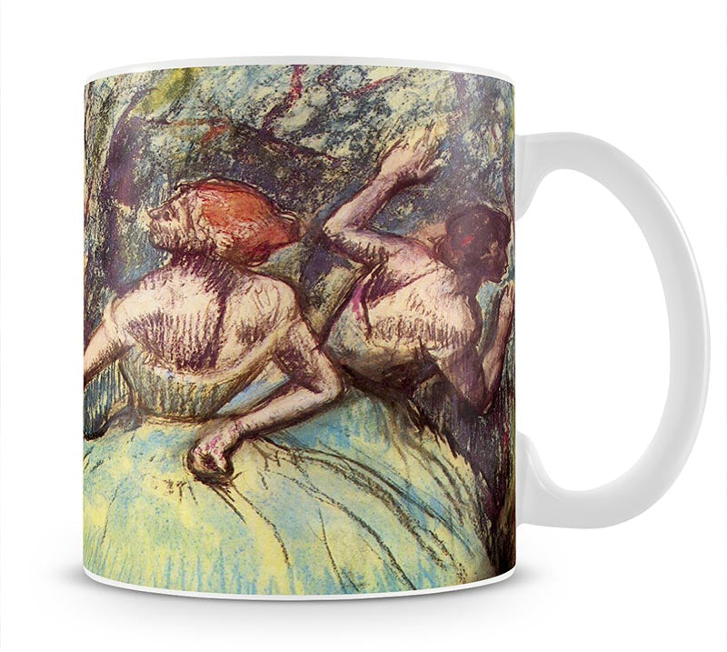 Four dancers behind the scenes 2 by Degas Mug - Canvas Art Rocks - 1