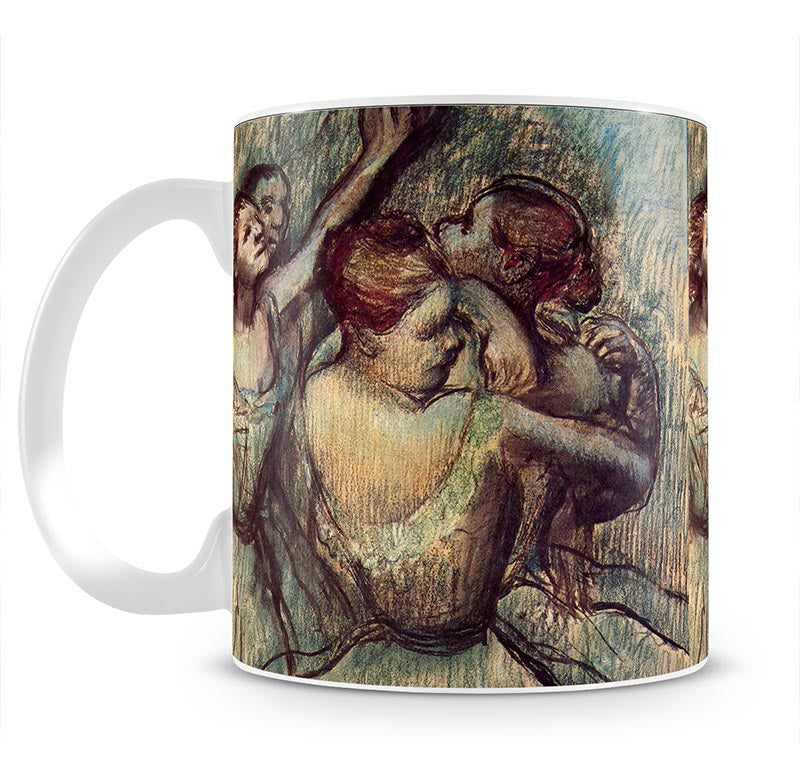 Four dancers in half figure by Degas Mug - Canvas Art Rocks - 1
