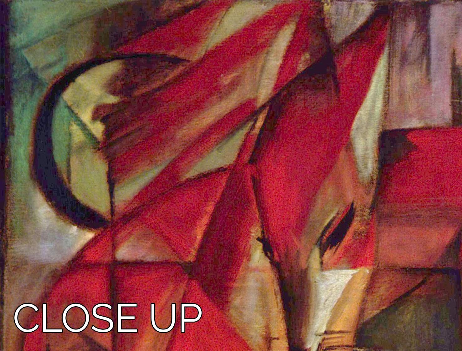 Foxes by Franz Marc 3 Split Panel Canvas Print - Canvas Art Rocks - 3