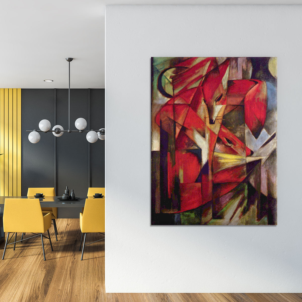 Foxes by Franz Marc Canvas Print or Poster - Canvas Art Rocks - 4