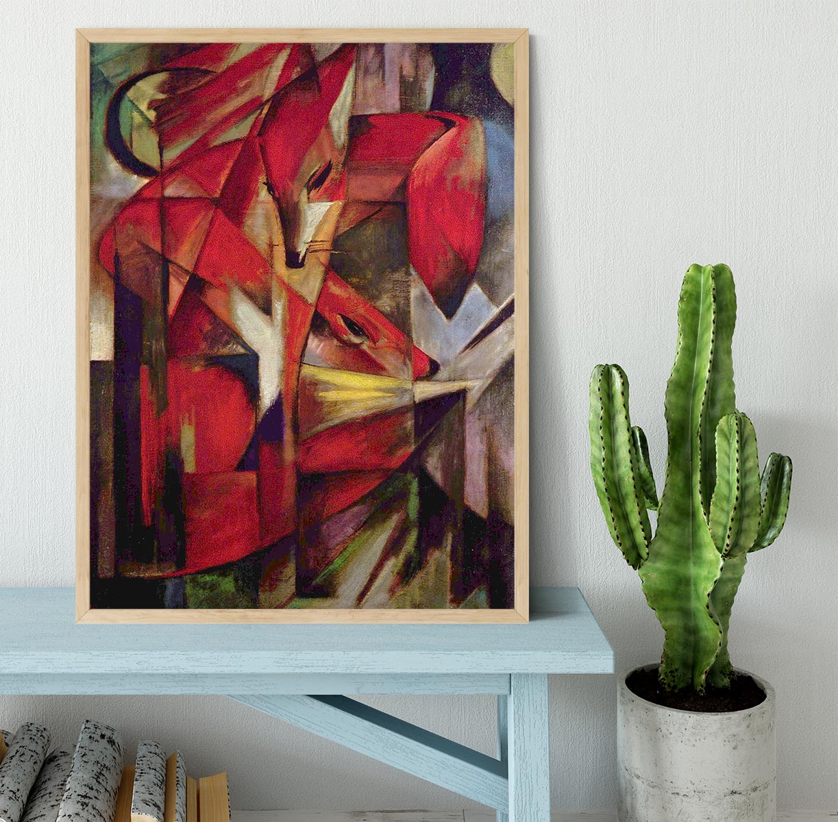 Foxes by Franz Marc Framed Print - Canvas Art Rocks - 4
