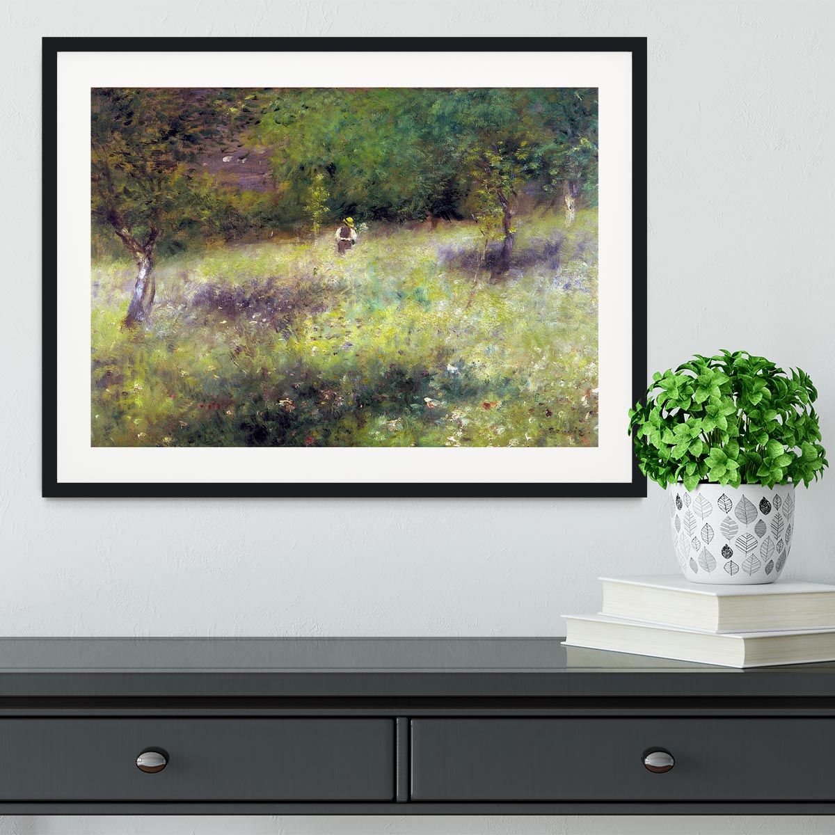 Frahling in Chatou by Renoir Framed Print - Canvas Art Rocks - 1